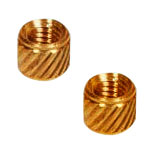 Brass Cross Knurled Inserts