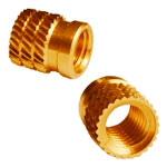Brass Cross Knurled Inserts